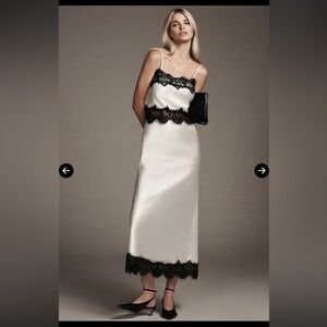 Anthropologie: Let Me Be Polina Strapless Lace-Trim Midi Dress